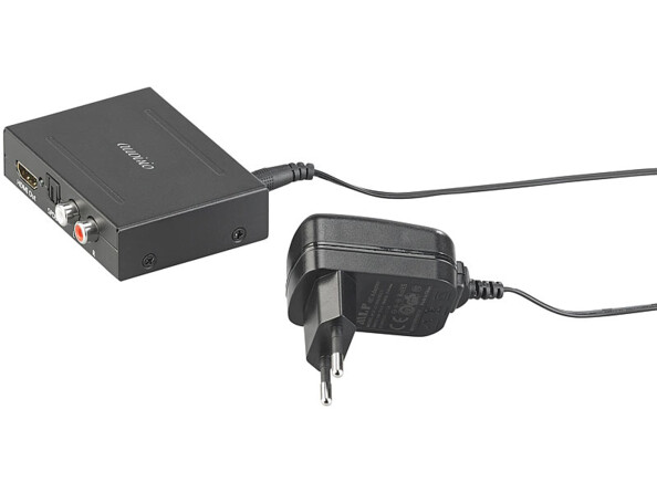 Convertisseur audio HDMI avec câble cinch et Toslink