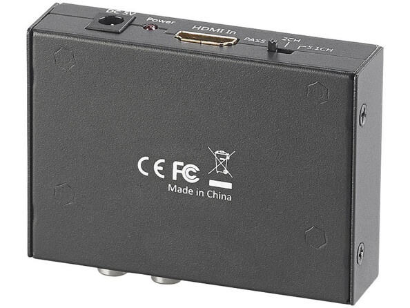 Convertisseur audio HDMI avec câble cinch et Toslink