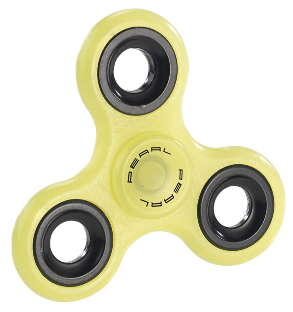Hand spinner 3 branches - Phosphorescent (jaune)