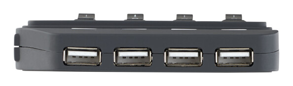 Hub USB 2.0 à 4 ports avec interrupteurs