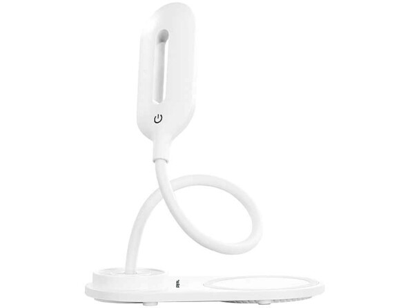 Lampe de bureau LED USB avec fonction de chargement compatible Qi Pearl