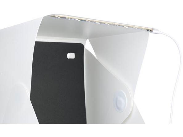 Studio photo professionnel 22 x 23 cm à éclairage LED 20 W - 1 bande LED