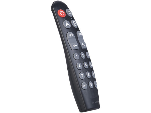 Télécommande universelle programmable 5 en 1 à larges touches, par Auvisio