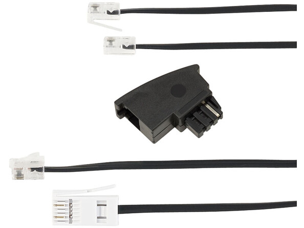 Téléphone XLF-30, câble RJ-11, câble adaptateur RJ-11 vers BT