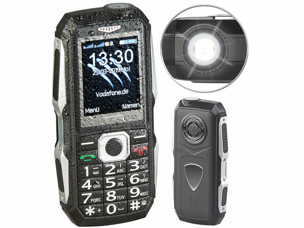 Téléphone mobile outdoor double SIM étanche et antichoc