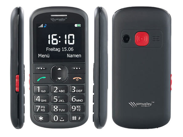 Téléphone mobile senior avec appel d'urgence et mémos vocaux XL-940