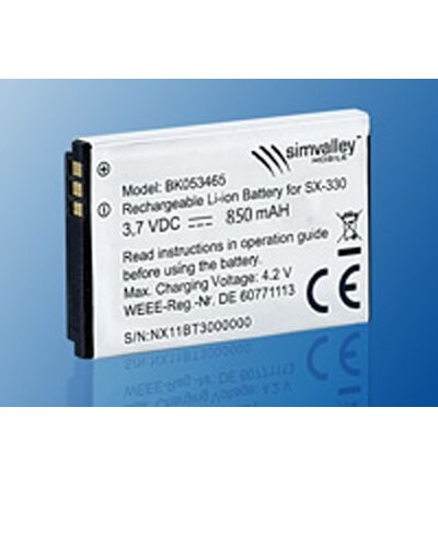 Batterie 850 mAh supplémentaire pour Dual-Sim ''SX-330''
