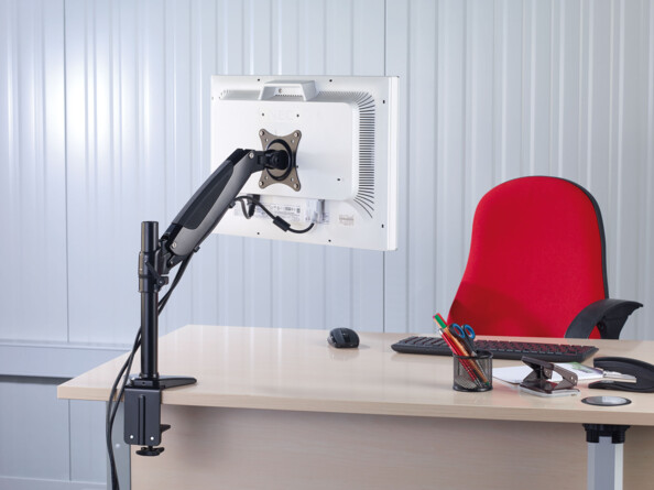 Bras articulé à ressorts pneumatiques GSA-27 avec support Notebook
