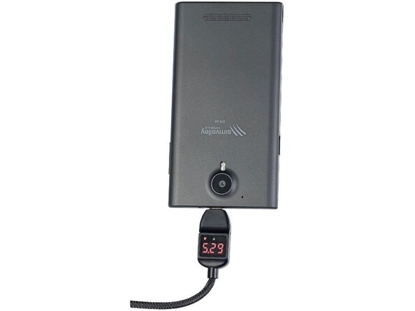 Câble de transfert et chargement Micro-USB à affichage LED - 1,2 m