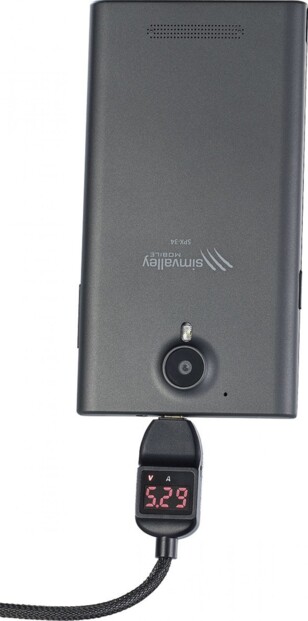 Câble de transfert et chargement Micro-USB à affichage LED - 1,2 m