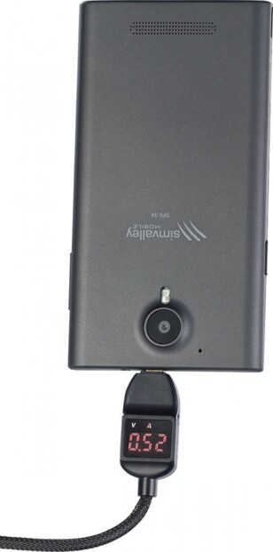 Câble de transfert et chargement Micro-USB à affichage LED - 1,2 m