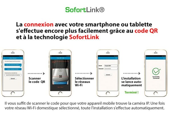 Caméra IP d'extérieur ''IPC-730.IR'' avec vision nocturne infrarouge