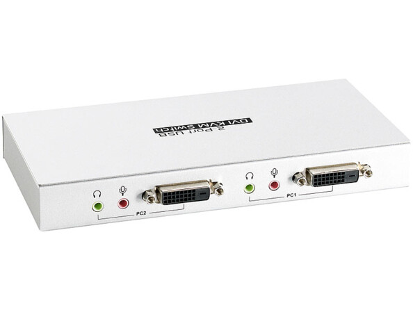 Commutateur KVM USB/DVI pour 2 PC / MAC