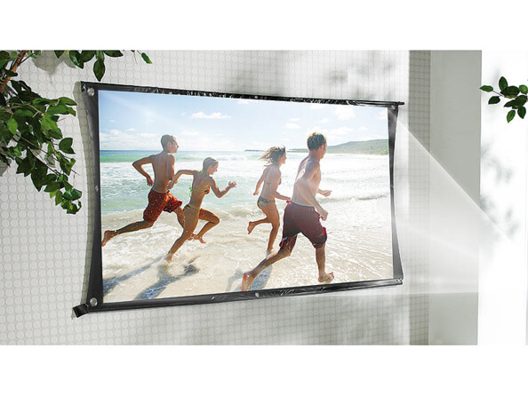 Écran de Projection Pliable. sur un mur