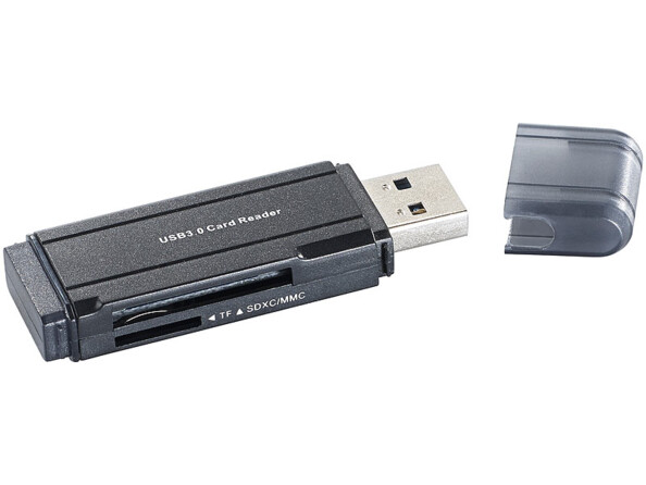 Lecteur de cartes USB 3.0 pour SD (HC/XC) et MicroSD (HC/XC) C-Enter