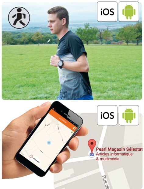 Montre-téléphone militaire outdoor MOT-15.G avec GPS intégré