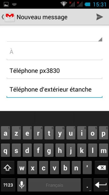 Smartphone anti-chocs Android 4.4 et écran 4'' : SPT-900
