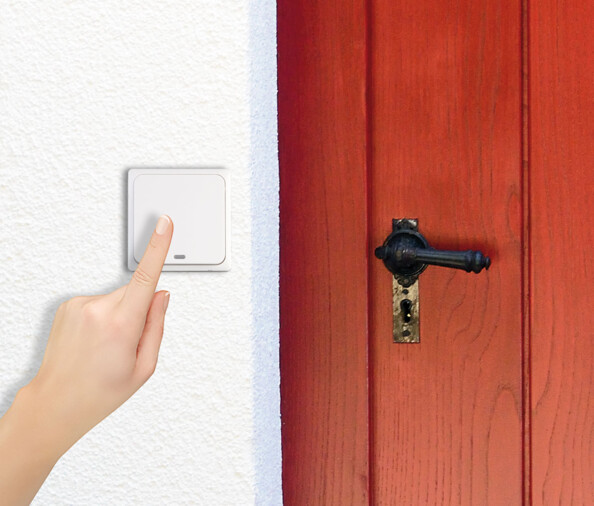 Sonnette sans fil 58 tonalités FTK-150 avec 1 carillon secteur