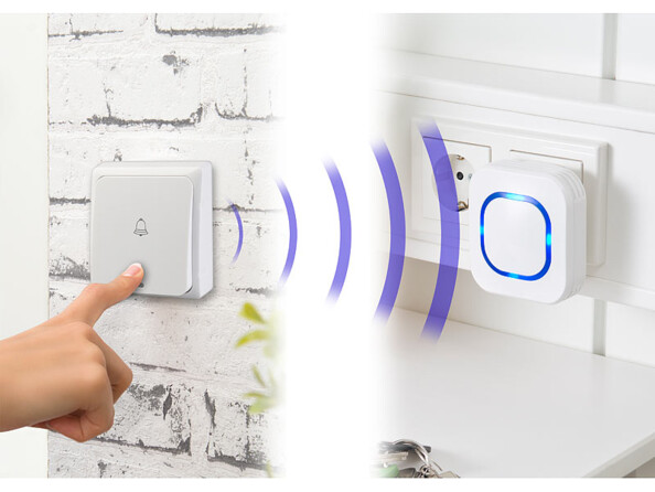 Sonnette sans fil 58 tonalités FTK-150 avec 1 carillon secteur