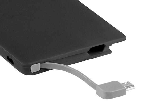 Batterie de secours 2500 mAh format carte bancaire - Micro-USB