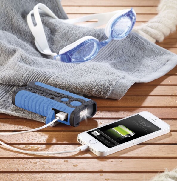 Batterie de secours 5200 mAh outdoor avec lampe à LED