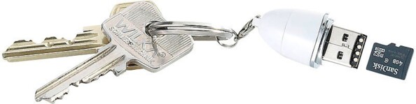 Lecteur de cartes MicroSD & clé USB 2 en 1 pour smartphone