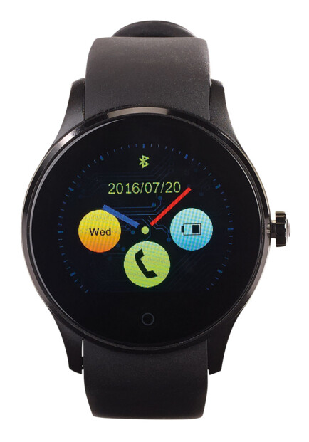 smartwatch autonome avec tracker fitness cardiofrequencemetre et notifications bluetooth simvalley pw-450