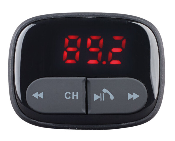 ecran selectrion frequence radio transmetteur fm px4983 avec boutons d'appel bluetooth