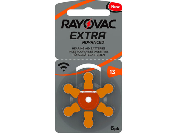 Piles pour prothèses auditives de type 13.