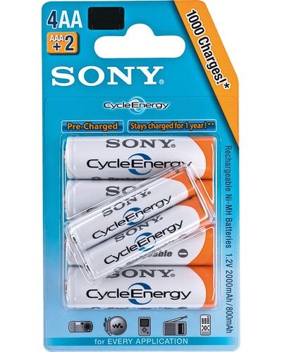 Sony accus hybrides - Lot de 6