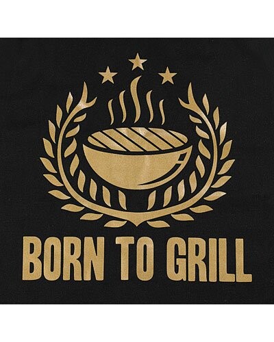 Tablier ''Born To Grill'' noir