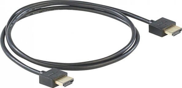 Câble HDMI Full HD 3D ultra plat avec contacts dorés - 1 m