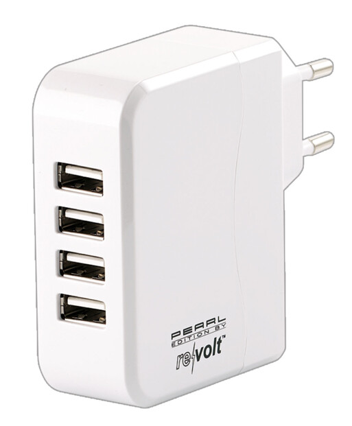 Chargeur secteur avec 4 ports USB et technologie Smart Power - 24 W