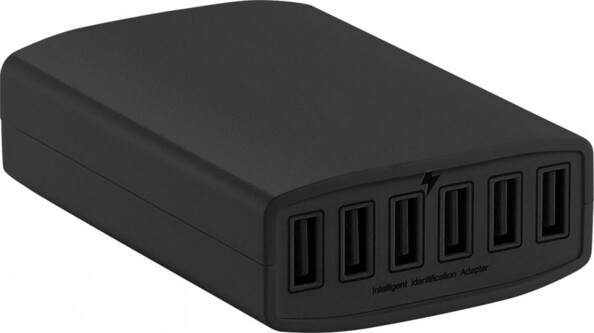 Chargeur secteur USB intelligent 6 ports 12 A