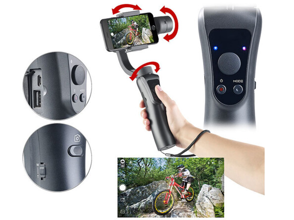 Stabilisateur 3 axes GS-100.bt pour smartphone