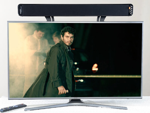 Support mural et TV pour barre de son