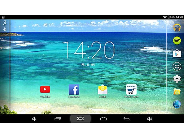Tablette tactile 10,1'' Android 3G Quad Core ''XA100.pro'' avec fonction GPS