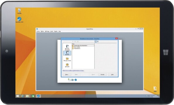 Tablette tactile 8'' avec écran IPS et Windows 8.1 Touchlet ''XWi.8''