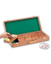 Coffret en chêne avec 500 Jetons (11,5 G)