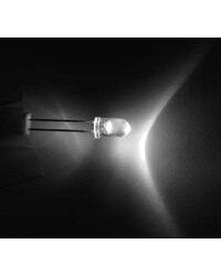 10 Led 5 Mm Hyper Lumineuses Blanches