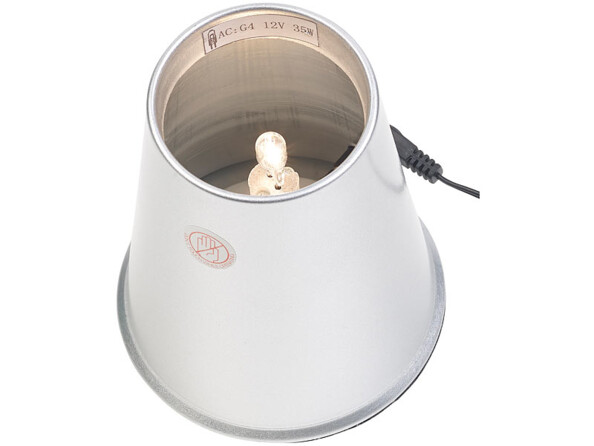 L'ampoule remplaçable de la lampe à laver Lunartec.