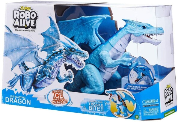 Emballage du dragon bleu Robo Alive.