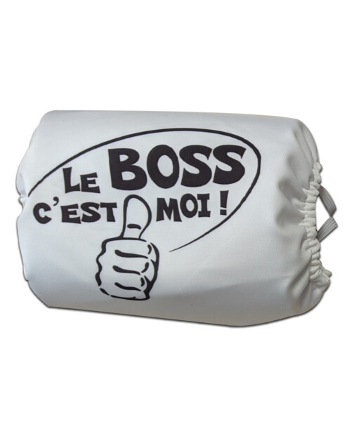 Masque de protection amusant modèle "Le BOSS c'est moi".