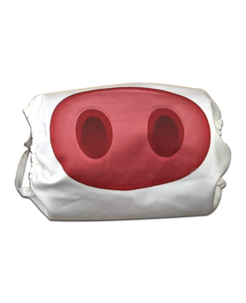 Masque de protection modèle "Cochon" avec un groin de cochon.