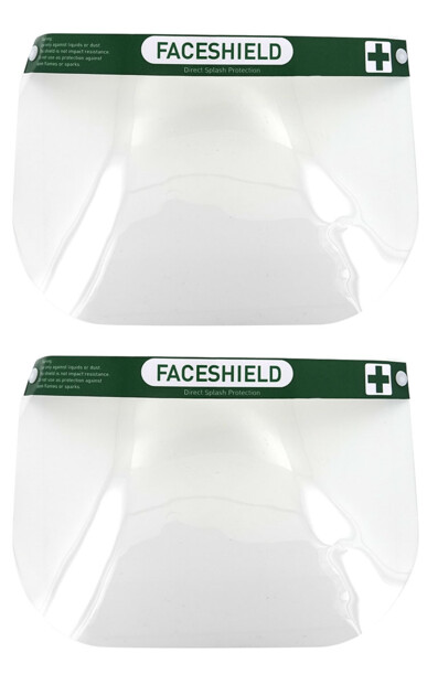 Deux visières de protection Face Shield vendues chez Pearl.