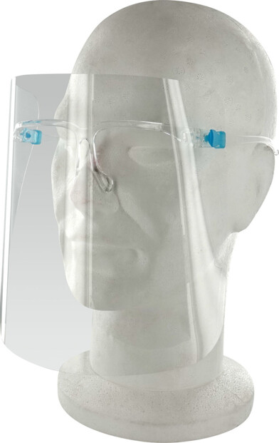 2 visières-lunettes de protection