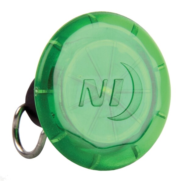 Mini capsule à LED verte Nite Ize pour roue de vélo.