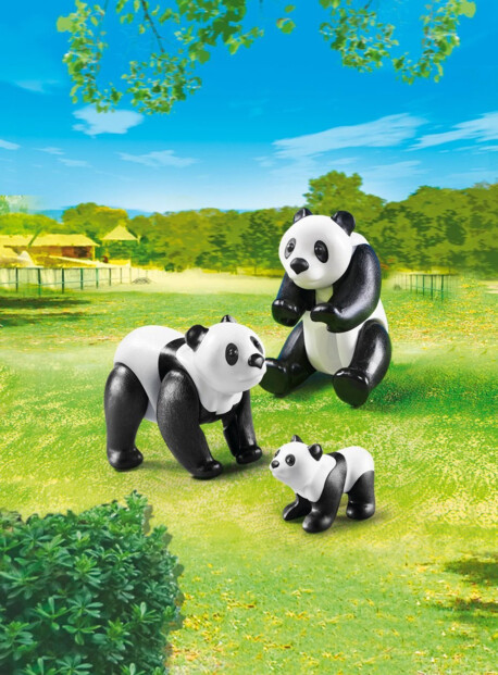 14 pandas avec 7 bébés pandas n°6652