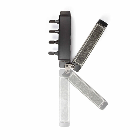 Appareil à raclette modulable avec orientation en chemin de table, à 90° ou en V.