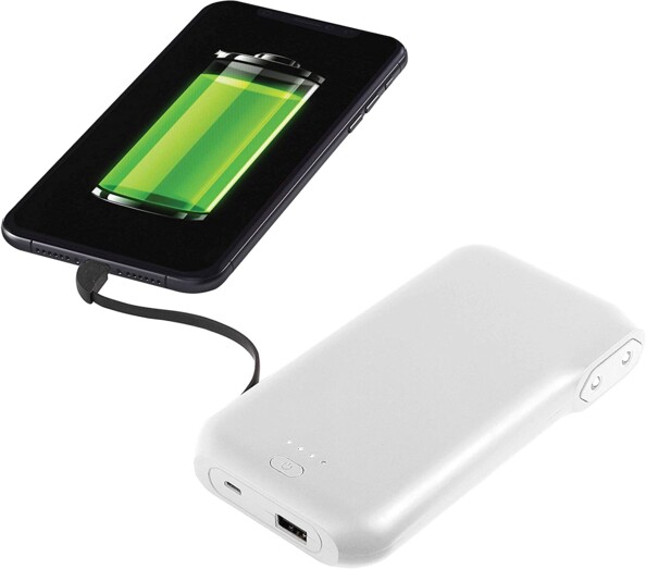Recharger un téléphone portable avec la batterie d'appoint TEA188 de Clip Sonic.